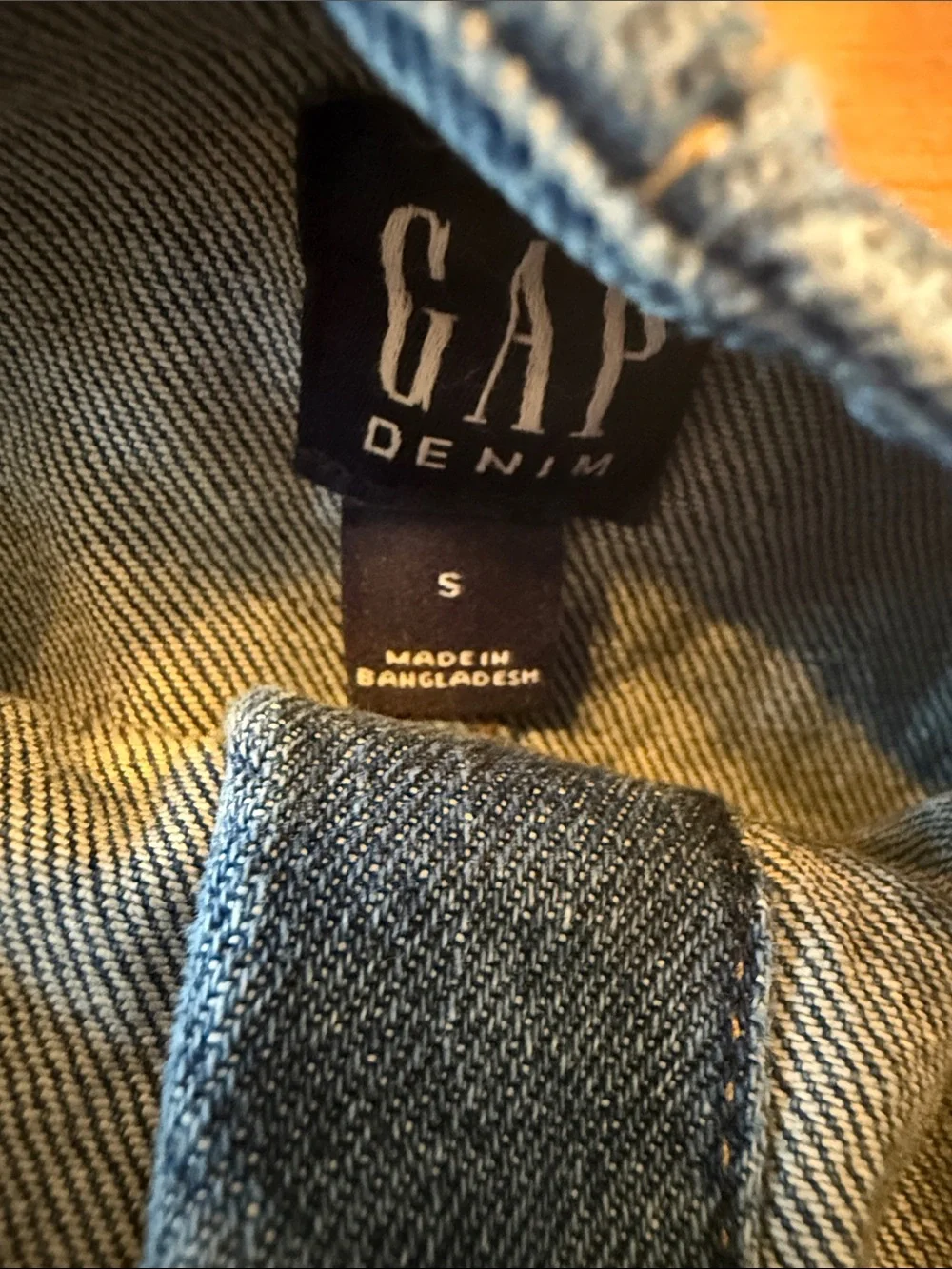Girls Gap Denim Button-Front Pinafore Dress - Blue